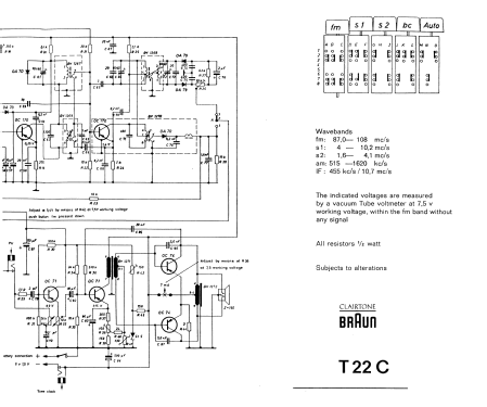 Clairtone T22C; Braun; Frankfurt (ID = 1751152) Radio