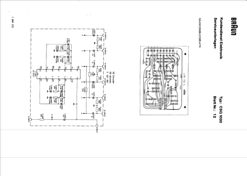 CSQ1020; Braun; Frankfurt (ID = 1479579) Ampl/Mixer