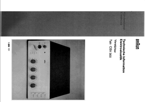 CSV300; Braun; Frankfurt (ID = 1509240) Ampl/Mixer