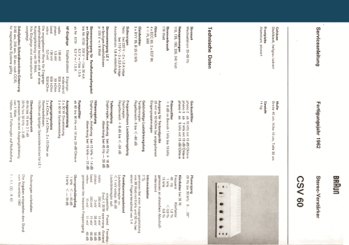 CSV60; Braun; Frankfurt (ID = 2699947) Ampl/Mixer