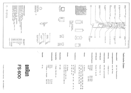 FS600; Braun; Frankfurt (ID = 330531) Television