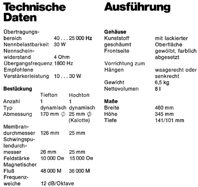 HiFi-Lautsprechereinheit L 308; Braun; Frankfurt (ID = 1769404) Speaker-P