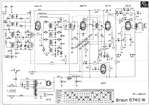 Phono 6740W; Braun; Frankfurt (ID = 399695) Radio