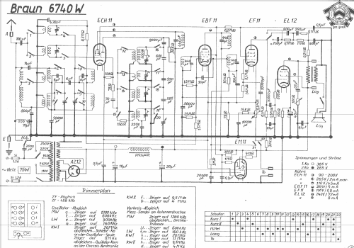 Phono 6740W; Braun; Frankfurt (ID = 893147) Radio