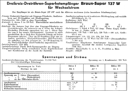 Phono-Super 137W; Braun; Frankfurt (ID = 14060) Radio