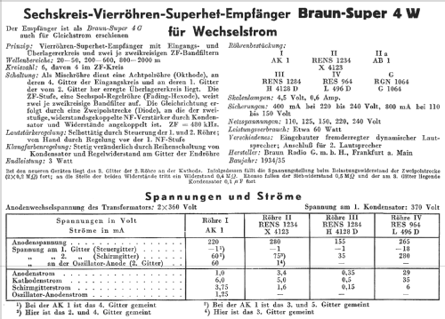 Phono-Super 4W; Braun; Frankfurt (ID = 278252) Radio