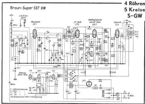 Phono-Super 537GW; Braun; Frankfurt (ID = 276124) Radio