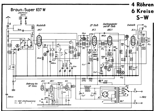 Super 637W; Braun; Frankfurt (ID = 275856) Radio