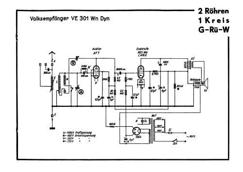 Volksempfänger VE 301 Dyn W; Braun; Frankfurt (ID = 3054444) Radio