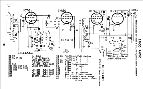 2461; Brico brand, Bush & (ID = 792339) Radio