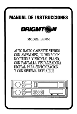 Radio Cassette Estéreo con AM/FM-MPX BR-856; Brigmton; Bilbao (ID = 2762836) Autoradio