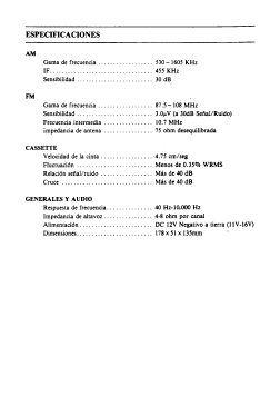 Radio Cassette Estéreo con AM/FM-MPX BR-856; Brigmton; Bilbao (ID = 2762842) Autoradio