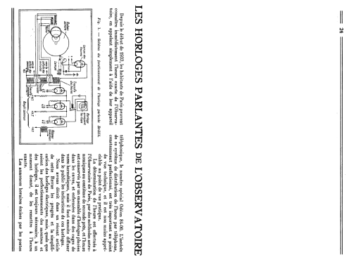 Horloge Parlante de l'Observatoire de Paris ; Brillié, Lucien; (ID = 1994415) Téléphonie