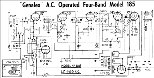 185; Genalex, BGE brand, (ID = 1936888) Radio