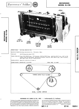 RJ-12B Tuner; Browning (ID = 2959143) Radio