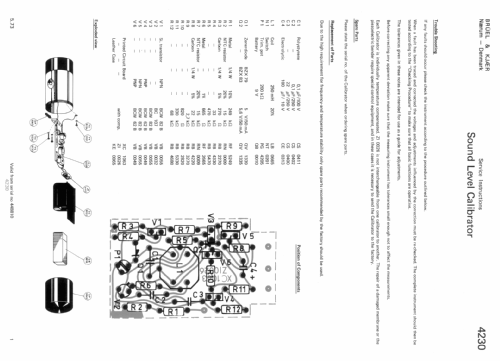 Sound Level Calibrator - Kalibrator für Schallpegelmesser 4230; Brüel & Kjær; Nærum (ID = 2465894) Equipment