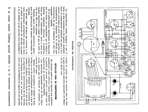 Comprobador Universal de Válvulas - Tube tester Art.114; Brunet, Bobinas (ID = 2545463) Equipment