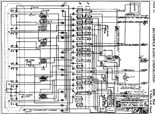 6 Tube 1-B Panel for PR-6 ; Brunswick-Balke- (ID = 1624025) Radio