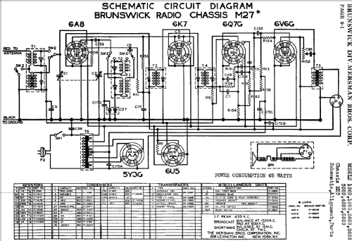 1669 Ch= M-27; Brunswick Div. (ID = 741126) Radio