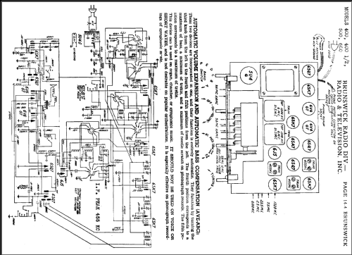 400 1/2 ; Brunswick Radio& (ID = 494419) Radio