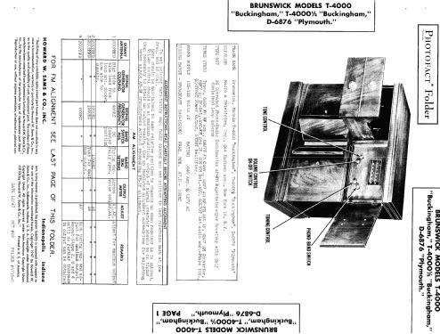 D-6876 'Plymouth' ; Brunswick Radio& (ID = 444122) Radio