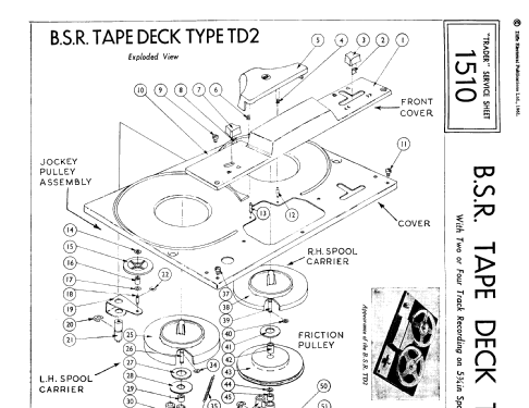 Tape Deck TD2; BSR Monarch; Great (ID = 1324292) R-Player