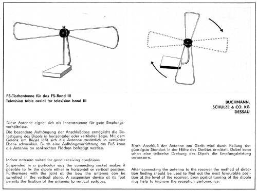 Fernseh-Tischantenne ; Buchmann, Schulze & (ID = 1789278) Antenne