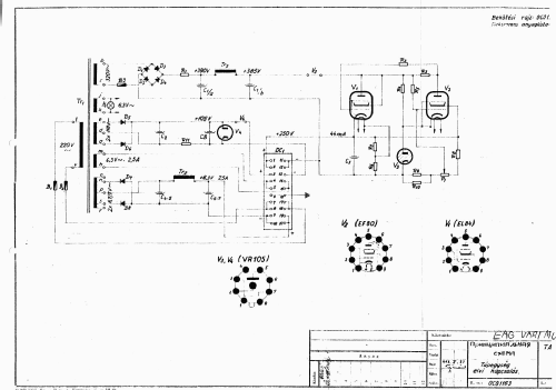 Vari-mu audio compressor CA001; BEAG - Budapesti (ID = 1949938) Ampl/Mixer