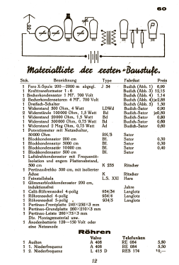 Bauplan 60; Budich GmbH, Georg; (ID = 2725414) Kit