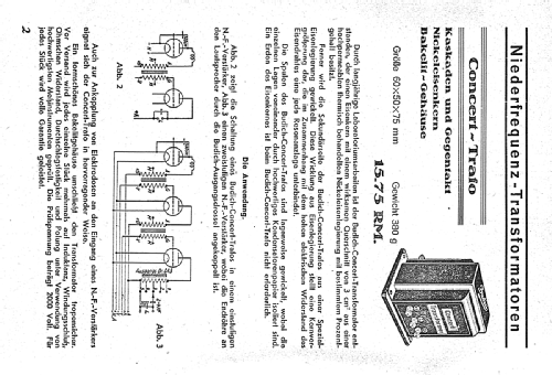 Concert-Transformer ; Budich GmbH, Georg; (ID = 1690708) Radio part