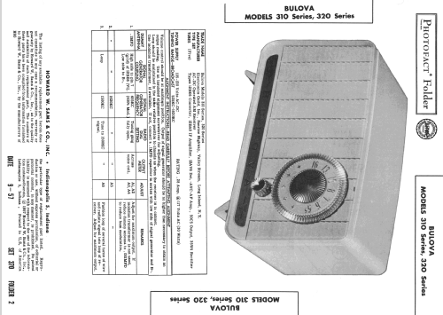 Deluxe Lyric Table Radio 320 Series; Bulova Watch Corp.; (ID = 2431787) Radio