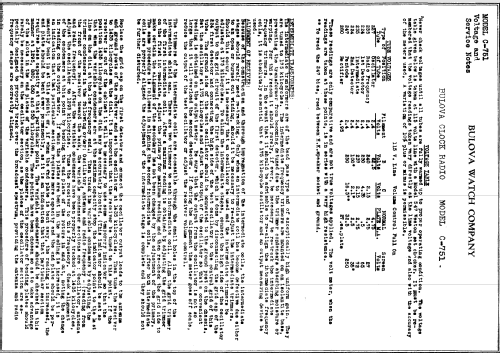 C751; Bulova Watch Corp.; (ID = 780697) Radio