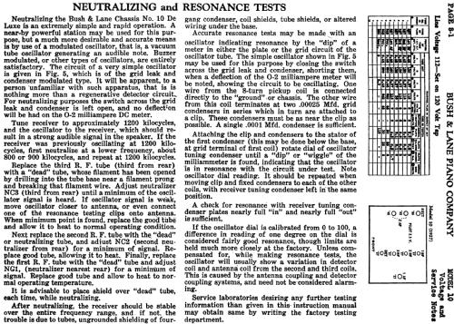 10 ; Bush & Lane Piano Co (ID = 732866) Radio