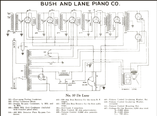 DeLuxe 10K; Bush & Lane Piano Co (ID = 219388) Radio