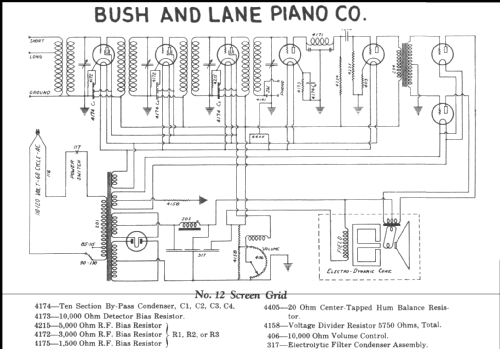 SG 12K; Bush & Lane Piano Co (ID = 219396) Radio