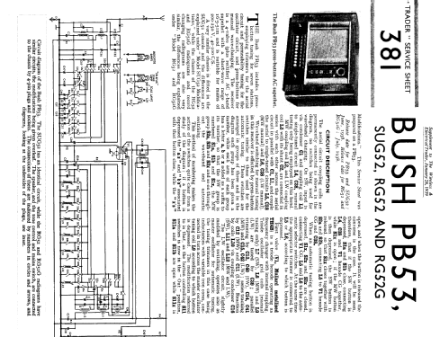 PB53; Bush Radio; London (ID = 1250457) Radio