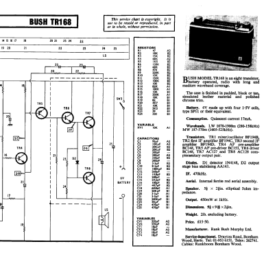 TR168; Bush Radio; London (ID = 1333422) Radio