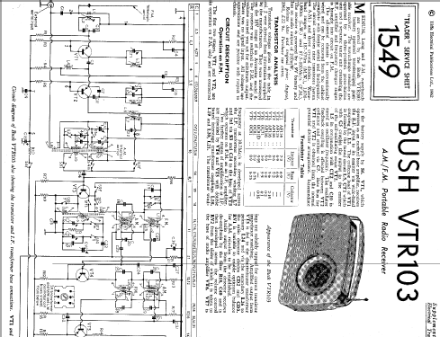 VTR103C; Bush Radio Ltd.; (ID = 321412) Radio