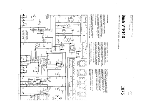 VTR143; Bush Radio; London (ID = 1334815) Radio