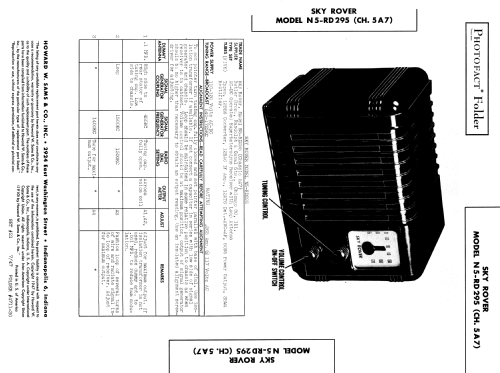 Sky Rover N 5-RD295 Ch= 5A7; Butler Brothers Sky (ID = 853735) Radio