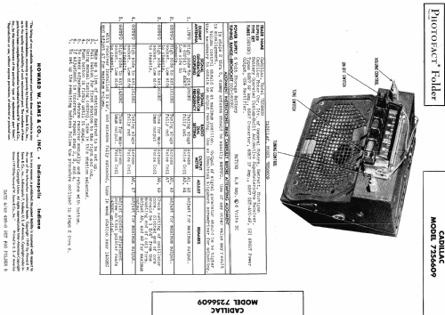 7256609 ; Cadillac Div. (ID = 459599) Car Radio