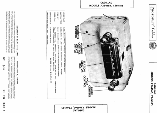 7264165 ; Cadillac Div. (ID = 459648) Car Radio