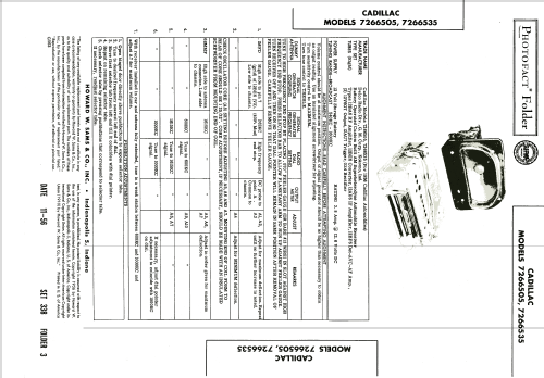 7266535 ; Cadillac Div. (ID = 1994198) Car Radio