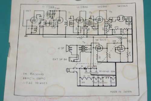 FM Receiver unknown; Calrad - California (ID = 1918462) Radio