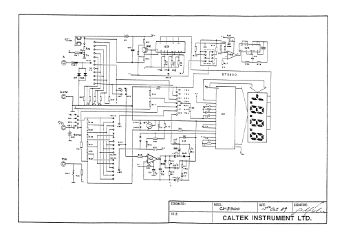 Digital Multimeter CM-3900; Caltek Instrument (ID = 2395502) Equipment