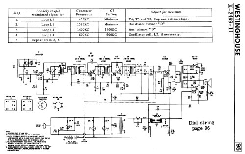 221XP6 Ch= X-2469-11; Canadian (ID = 2572832) Radio