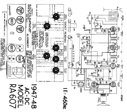 Radio Phonograph Combination RA-607; Canadian (ID = 606122) Radio