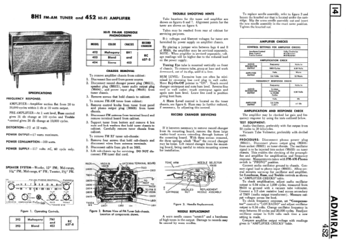 392 Ch= 7N1, 4S2; Canadian Admiral Co. (ID = 2343668) Radio