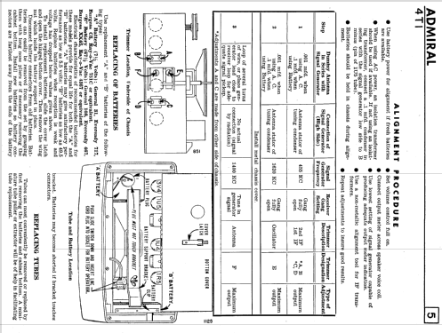 4T12 Ch= 4T1; Canadian Admiral Co. (ID = 2361369) Radio