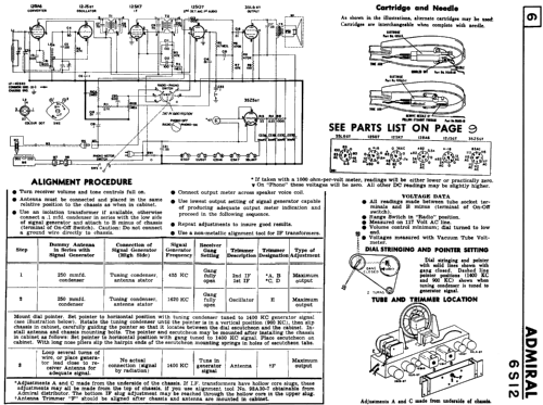 6S12 ; Canadian Admiral Co. (ID = 809871) Radio